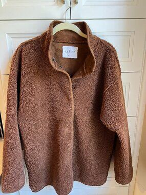 🐻 Velvet by Graham & Spencer Reversible Sherpa & Faux Suede Jacket - Brown